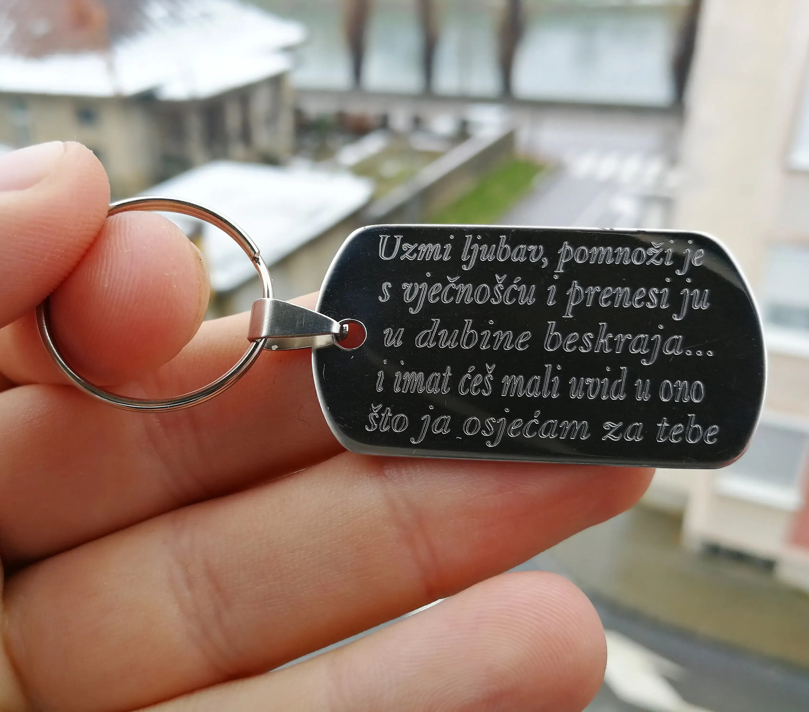 privjesak “čelična pločica” - slika 3