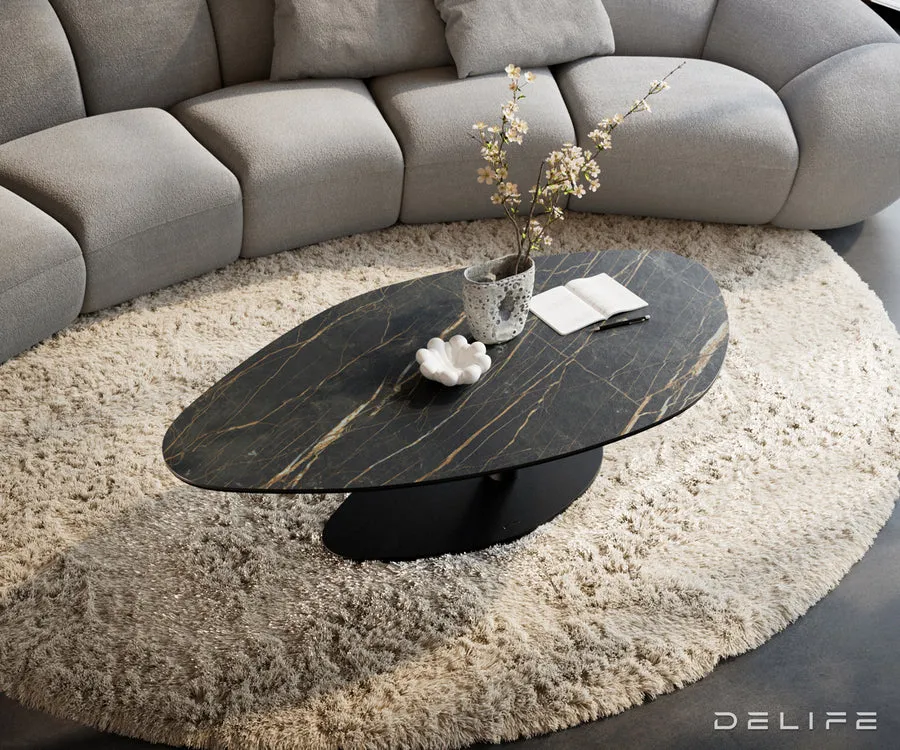 klub stolić edge 140x76cm, materijal: keramika noir desir - slika 4