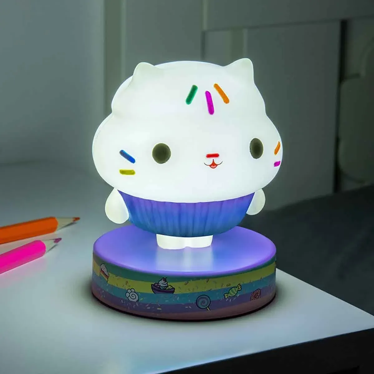 paladone gabby´s dollhouse cakey cat icon light - slika 4