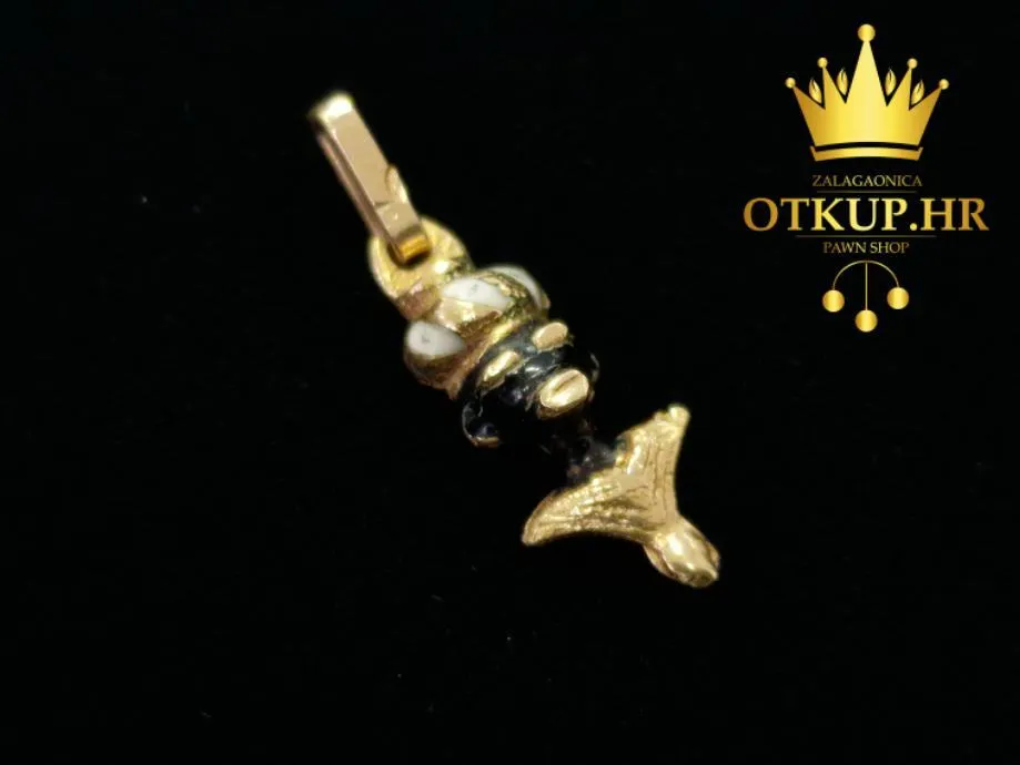 Zlatni Privjesak Morčić 1,26g (14k) / R1, Rate ! - Zagreb