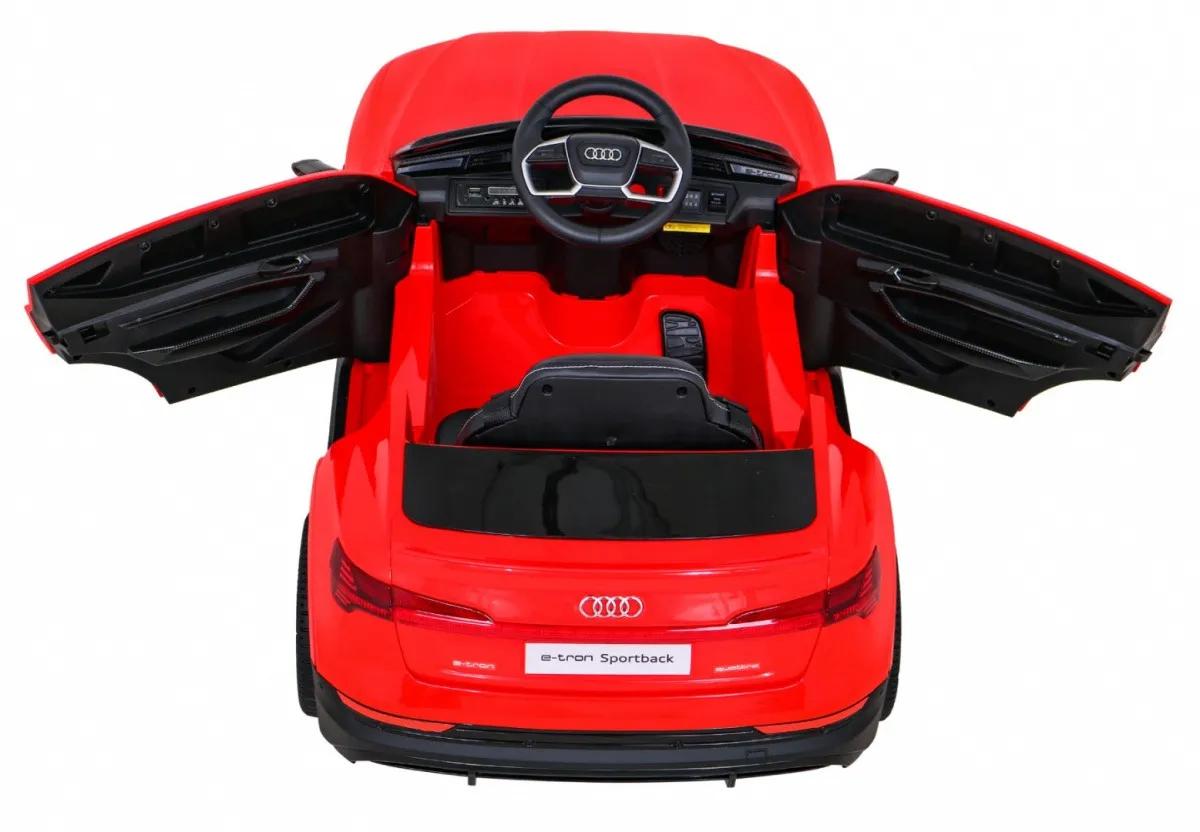 licencirani auto na akumulator audi e-tron sportback - crveni - slika 4