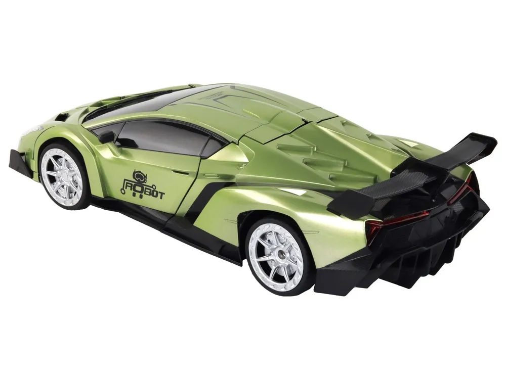 auto na daljinsko upravljanje robot transformation r/c 1:10- zeleni - slika 4