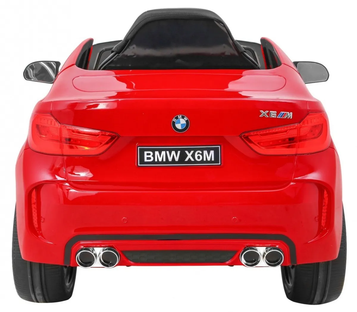 licencirani auto na akumulator bmw x6m - crveni/lakirani - slika 5