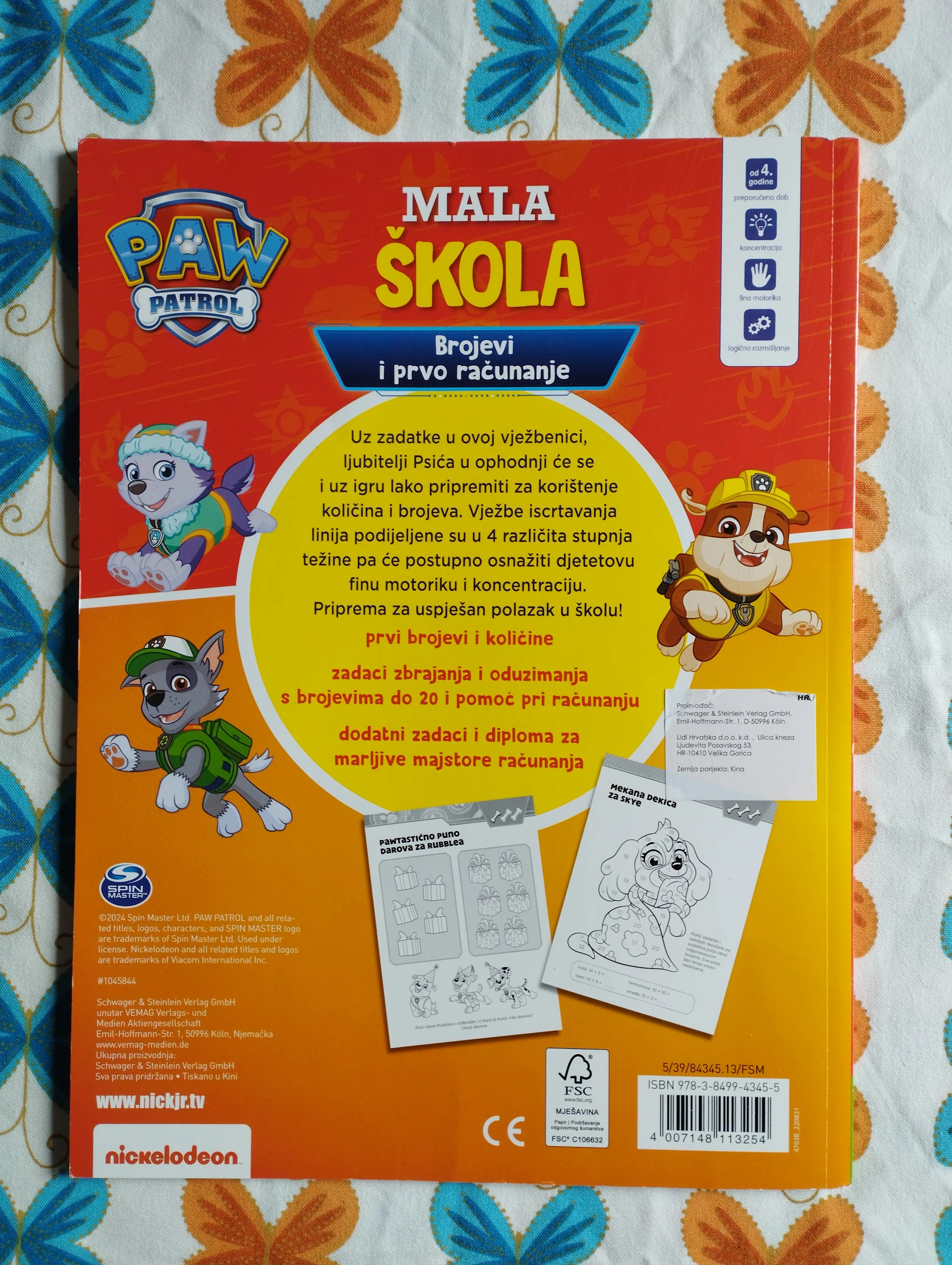 paw patrol - mala škola - brojevi i prvo računanje - slika 2