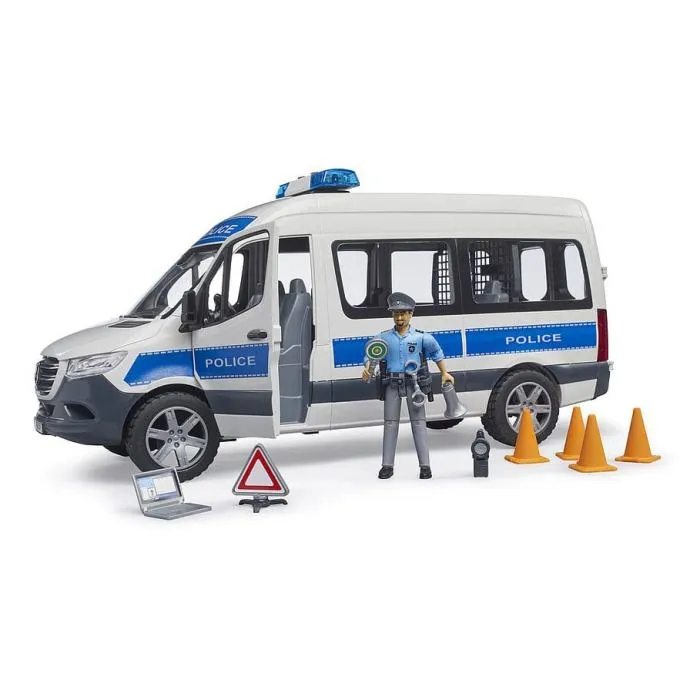 bruder policijski kombi mb sprinter - slika 4