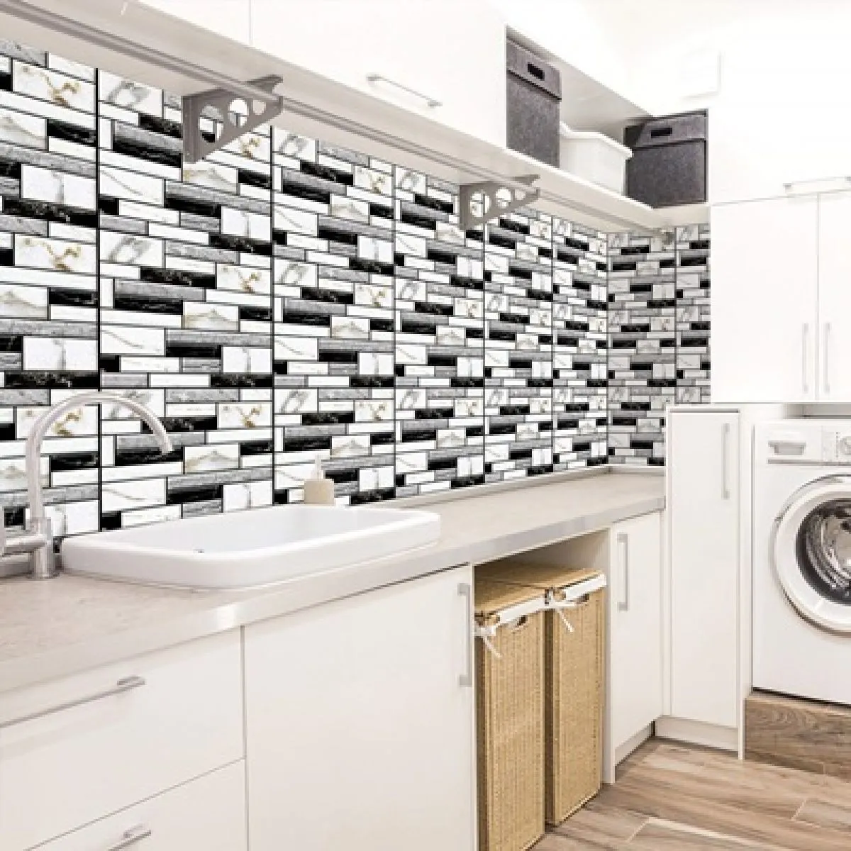 Model 509 - 3D zidni PVC mozaik panel - samoljepljivo - Zagreb
