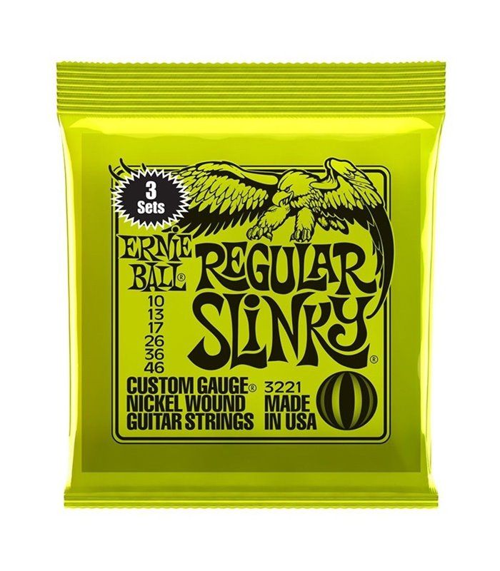 Ernie Ball Regular Slinky 10-46 3-Pack Žice Za Električnu Gitaru - Zagreb