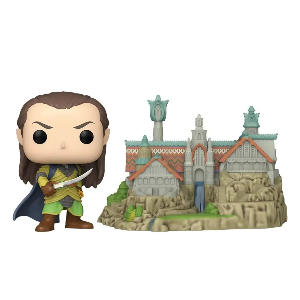 funko pop! town: the lord of the rings – elrond with rivendell #1747 - slika 2