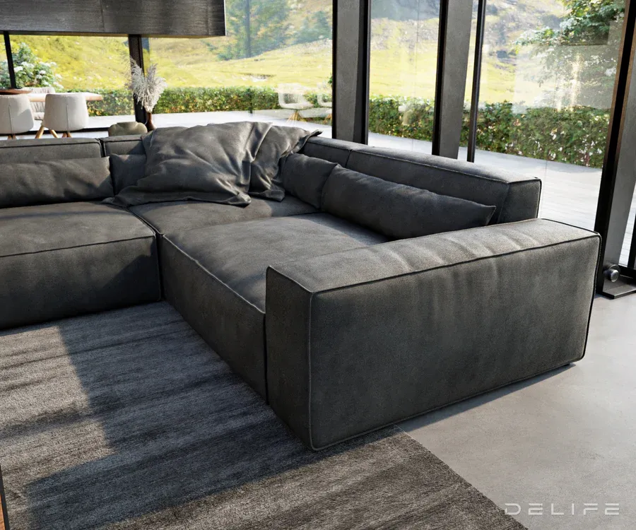 velika kutna garnitura sirpio xl 360x258cm, materijal: imitacija kože - slika 5