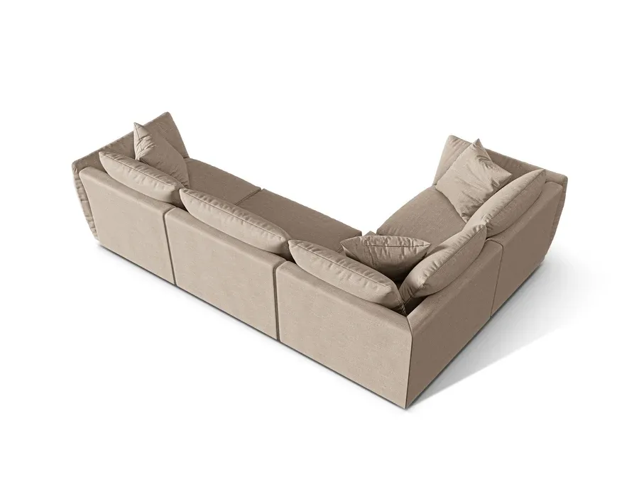 kutna garnitura chris 295x210cm, materijal: strukturirana tkanina - slika 3