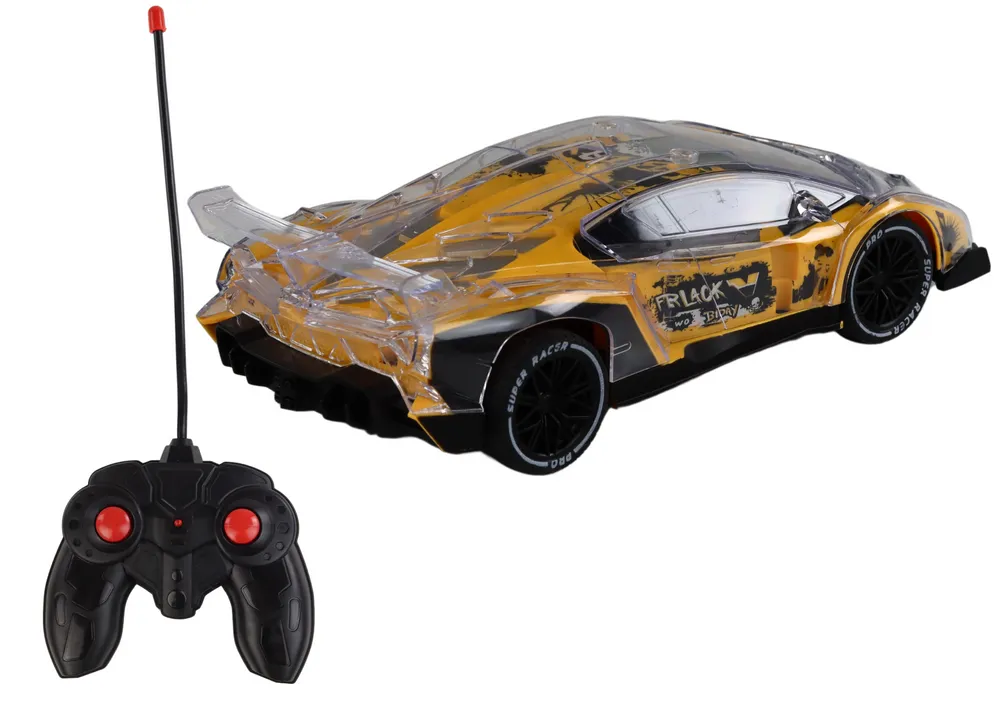 auto na daljinsko upravljanje rc sports car 1:16 - žuti - slika 2