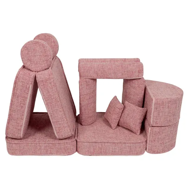 srednja modularna sofa za djecu - tangle bubblegum pink plus - slika 2