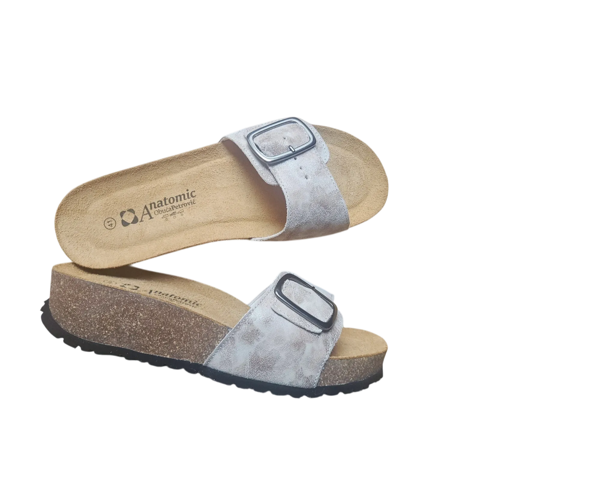 ženske anatomske natikače, sa povišenim đonom anatomic soft vintage - slika 6