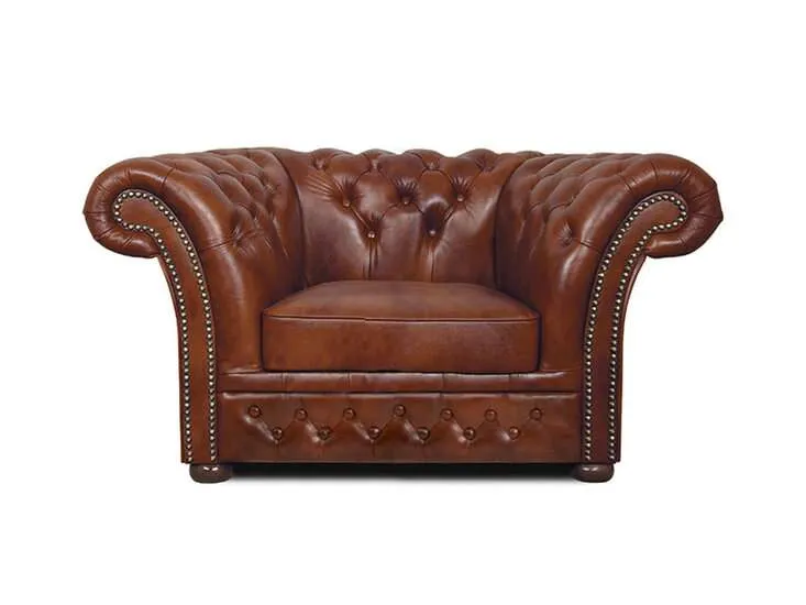 Chesterfield Fotelja Winfield Basic Luxe Leather | 1-sjedište - Ježdovec, Zagreb