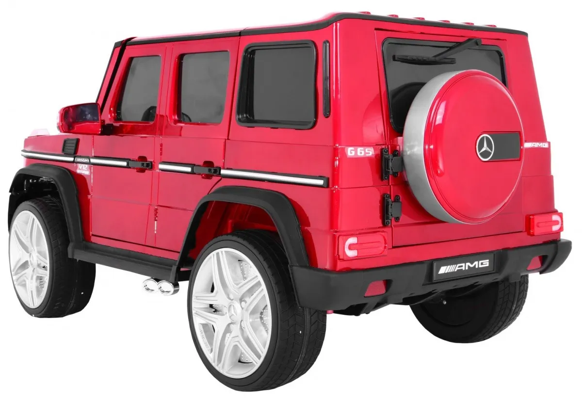 licencirani auto na akumultor mercedes g65 2 4g - crveni/lakirani - slika 2