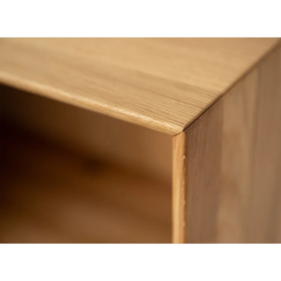 tv komoda modern loft 200x50cm, materijal: masivno drvo hrast - slika 3