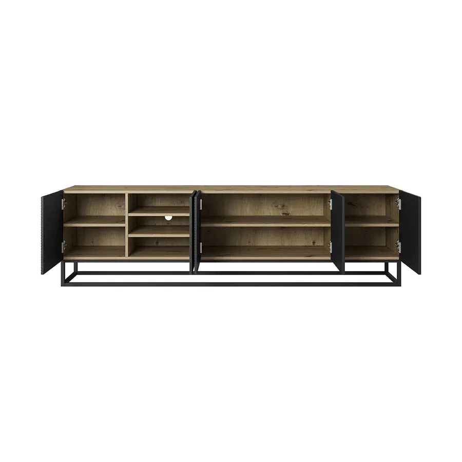 komoda asha 200cm, materijal: hrast - slika 2