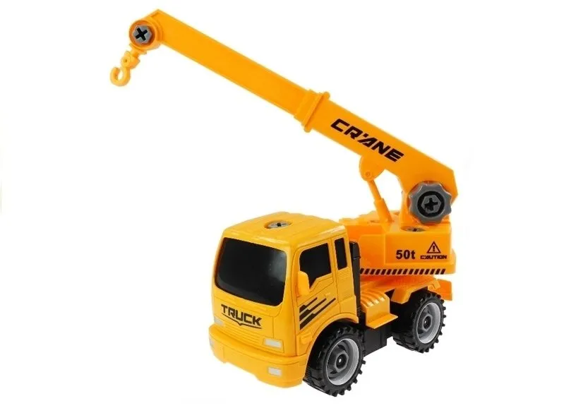 dječji set autića za sastavaljanje s alatom - mixer tipper - slika 4