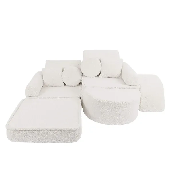 srednja modularna sofa - bearly krem plus - slika 2