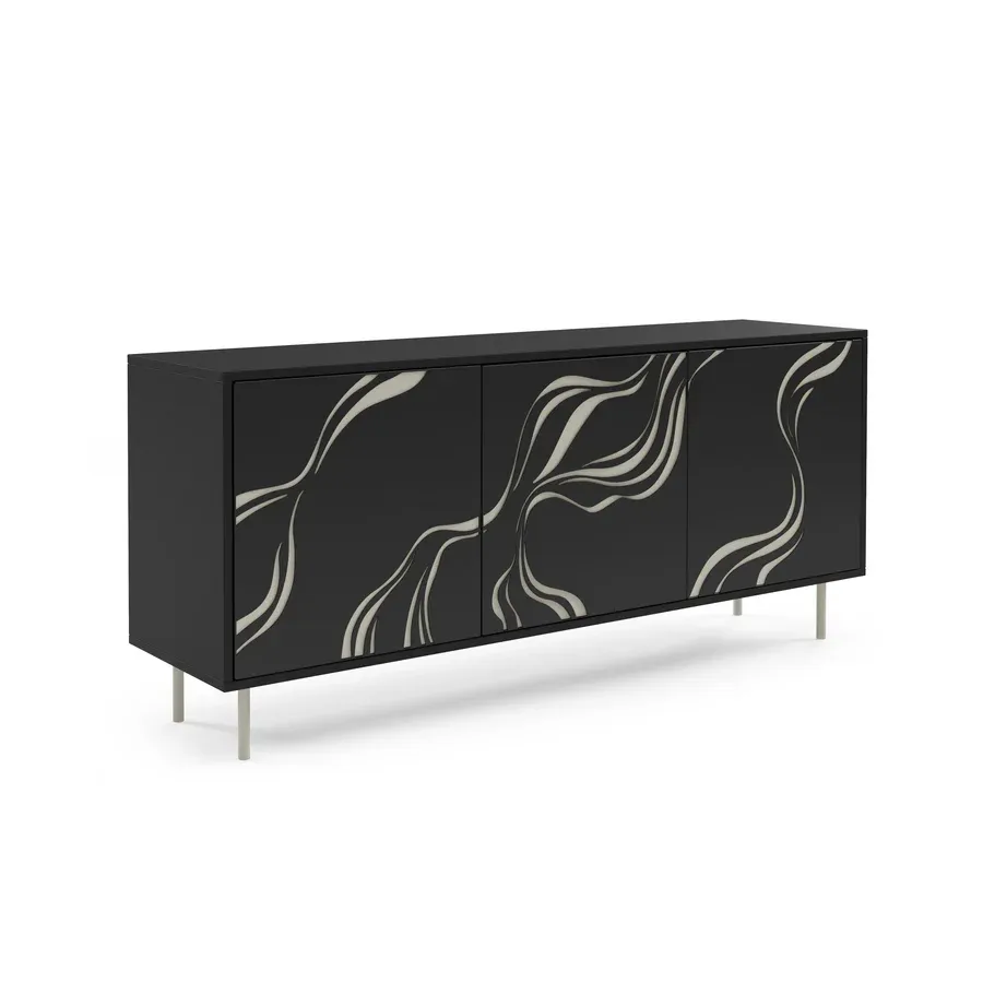 Komoda Vintro 164.5x42cm, Materijal: Laminirana ploča - Čakovec