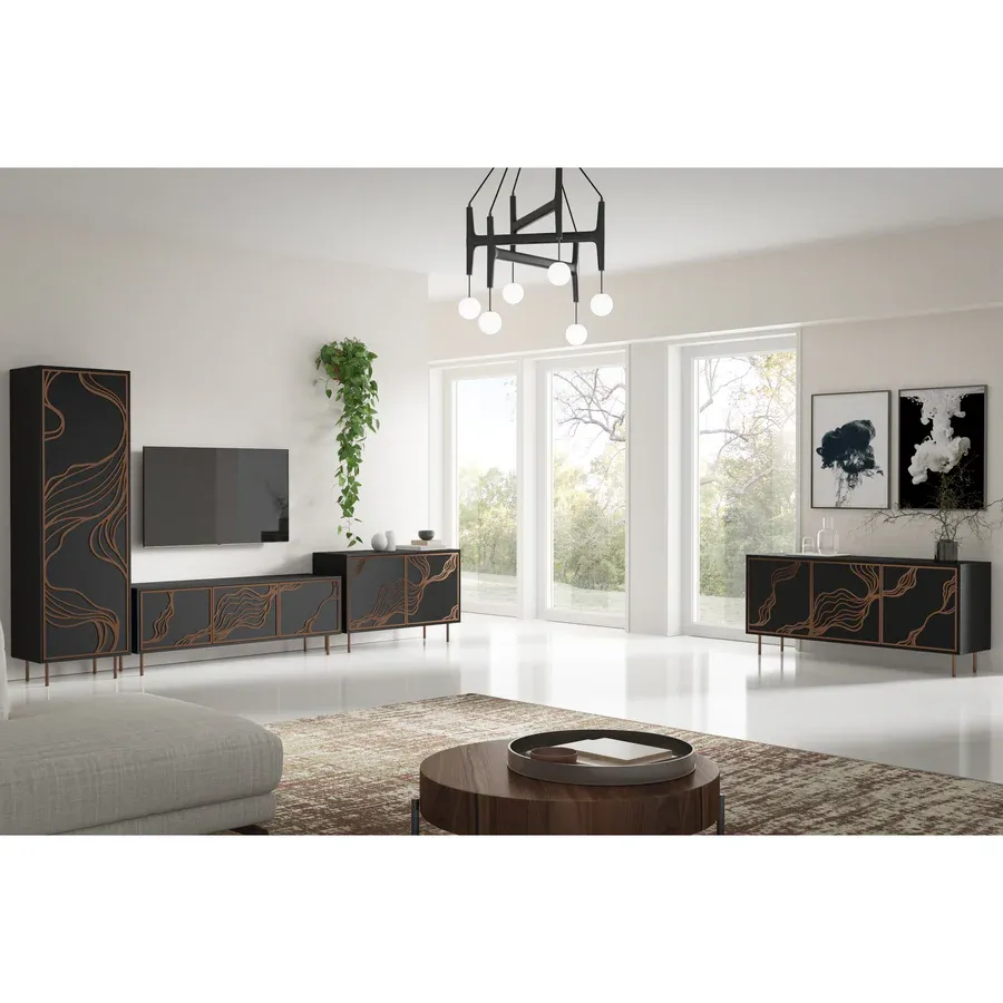 tv komoda maris 161x38cm, materijal: laminirana ploča - slika 2