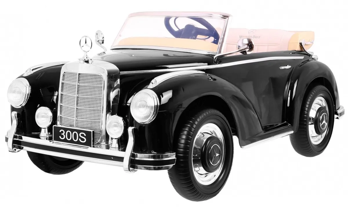 Licencirani auto na akumultor Mercedes Benz 300S RETRO - crni/lakirani - Mursko Središće