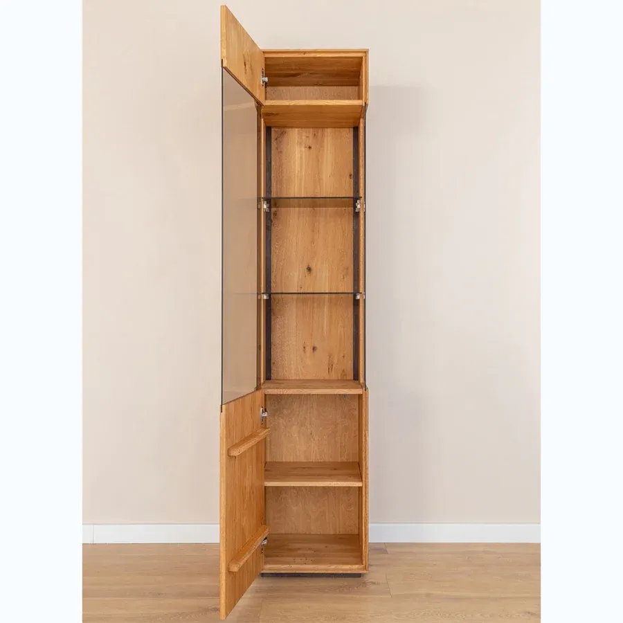 vitrina collodi 43x205cm, materijal: masivno drvo hrast - slika 2