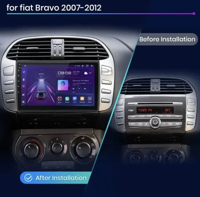 fiat bravo 2007-2014 original android multimedija navigacija radio kam - slika 8