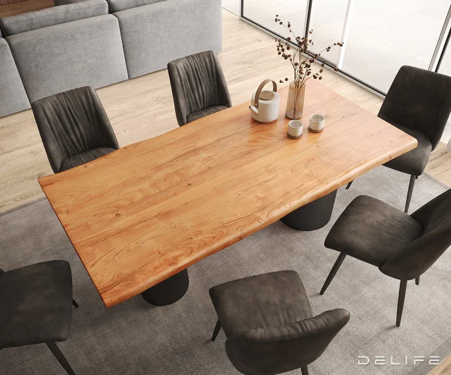 blagovaonski stol edge 200x100cm, materijal: hrast - slika 3
