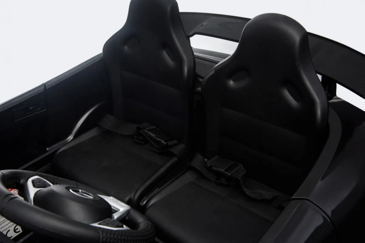 licencirani auto na akumultor mercedes benz gt r 4 x 4 – crni/lakirani - slika 14