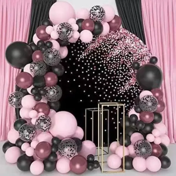 Luk od balona - Black Pink Party set (130 balona u setu) - Zagreb
