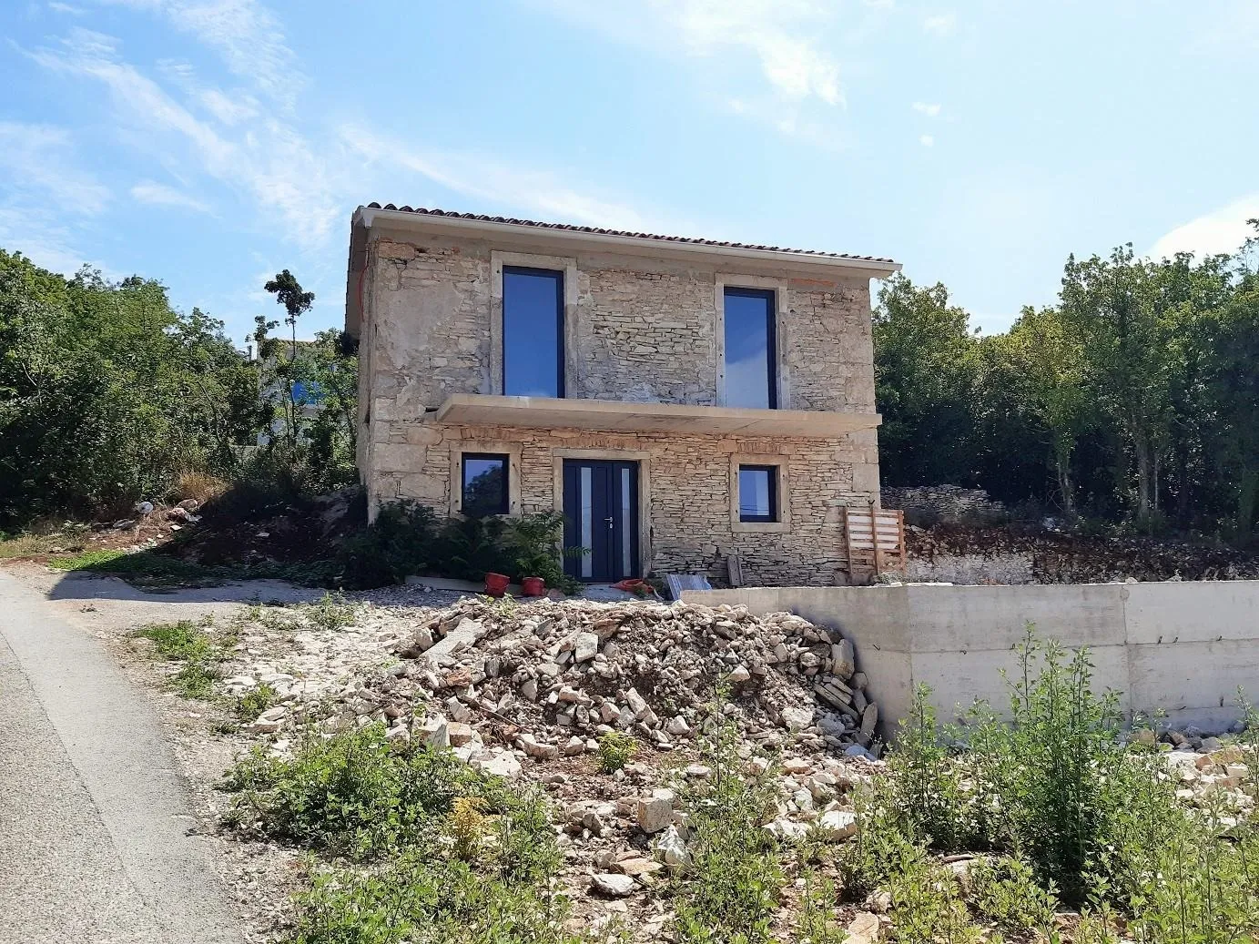 istra, trget, kuća 90 m2 sa bazenom, pogled na more, 450 m od mora - slika 13