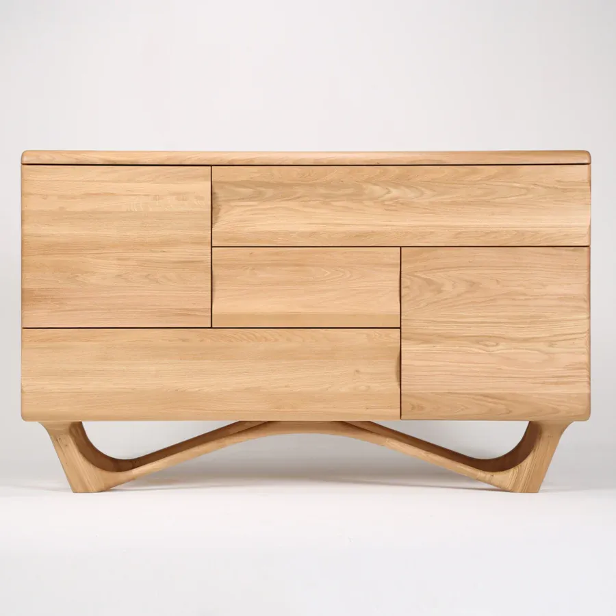 komoda antoni alto 160x96cm, materijal: puno drvo hrast - slika 2