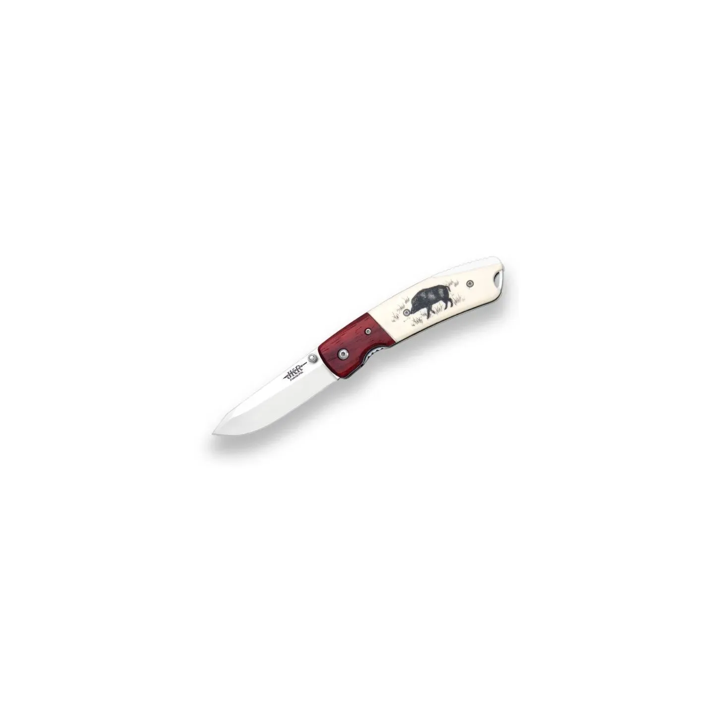 Sportski preklopni nož Joker JKR368 7,5 cm s motivom vepra - Poreč