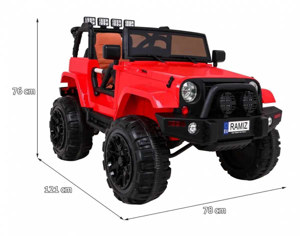 auto na akumulator jeep all terrain - crveni - slika 2