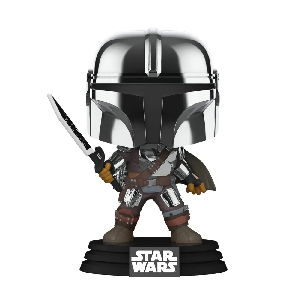 funko pop! star wars – the mandalorian with darksaber (gitd) #491 - slika 2