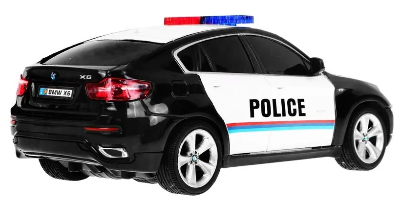 auto na daljinsko upravljanje 1:24 r/c police bmw x 6 - crni - slika 3