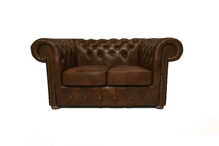 Chesterfield Dvosjed Class Leather | 2-sjedišta | Cloudy Brown Light - Ježdovec, Zagreb
