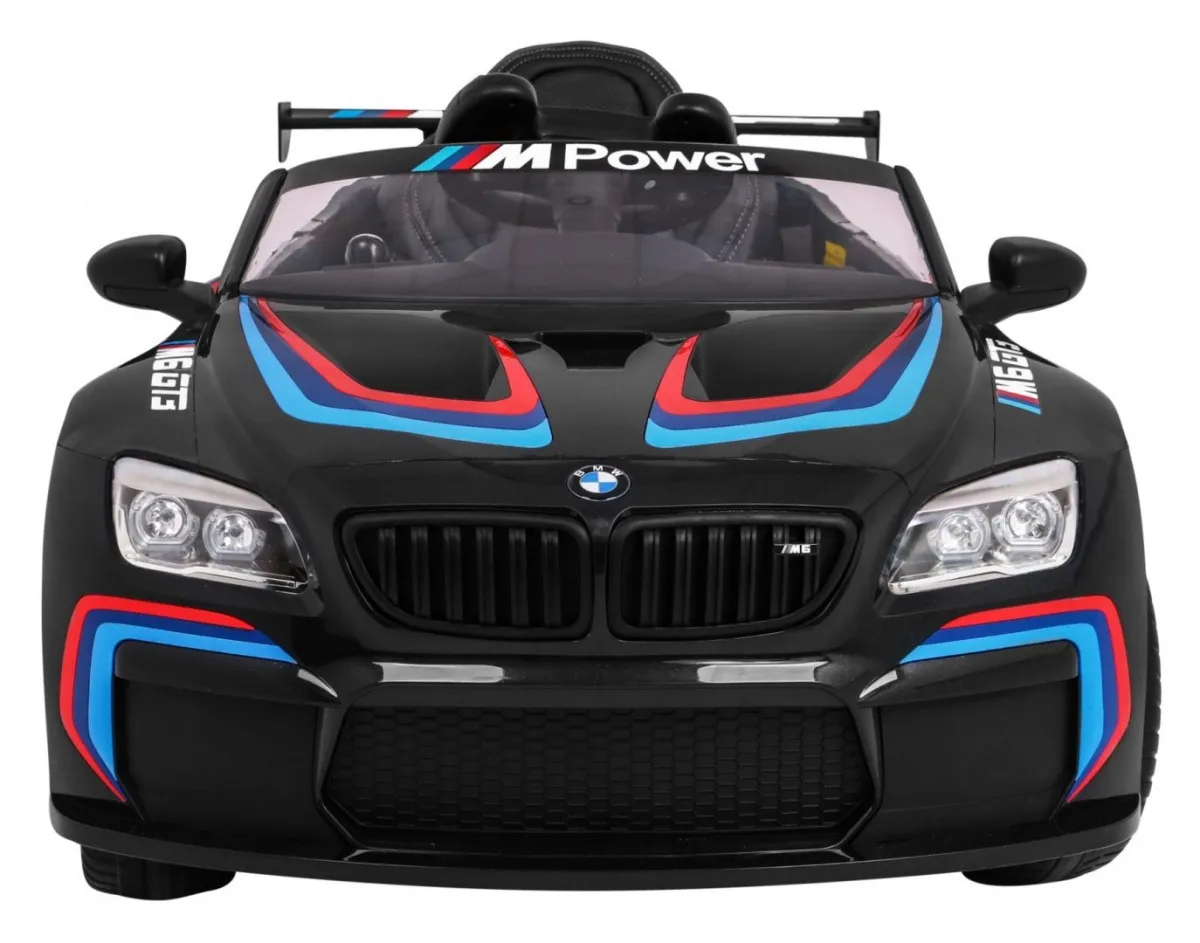 licencirani auto na akumulator bmw m6 gt3 - crni - slika 2
