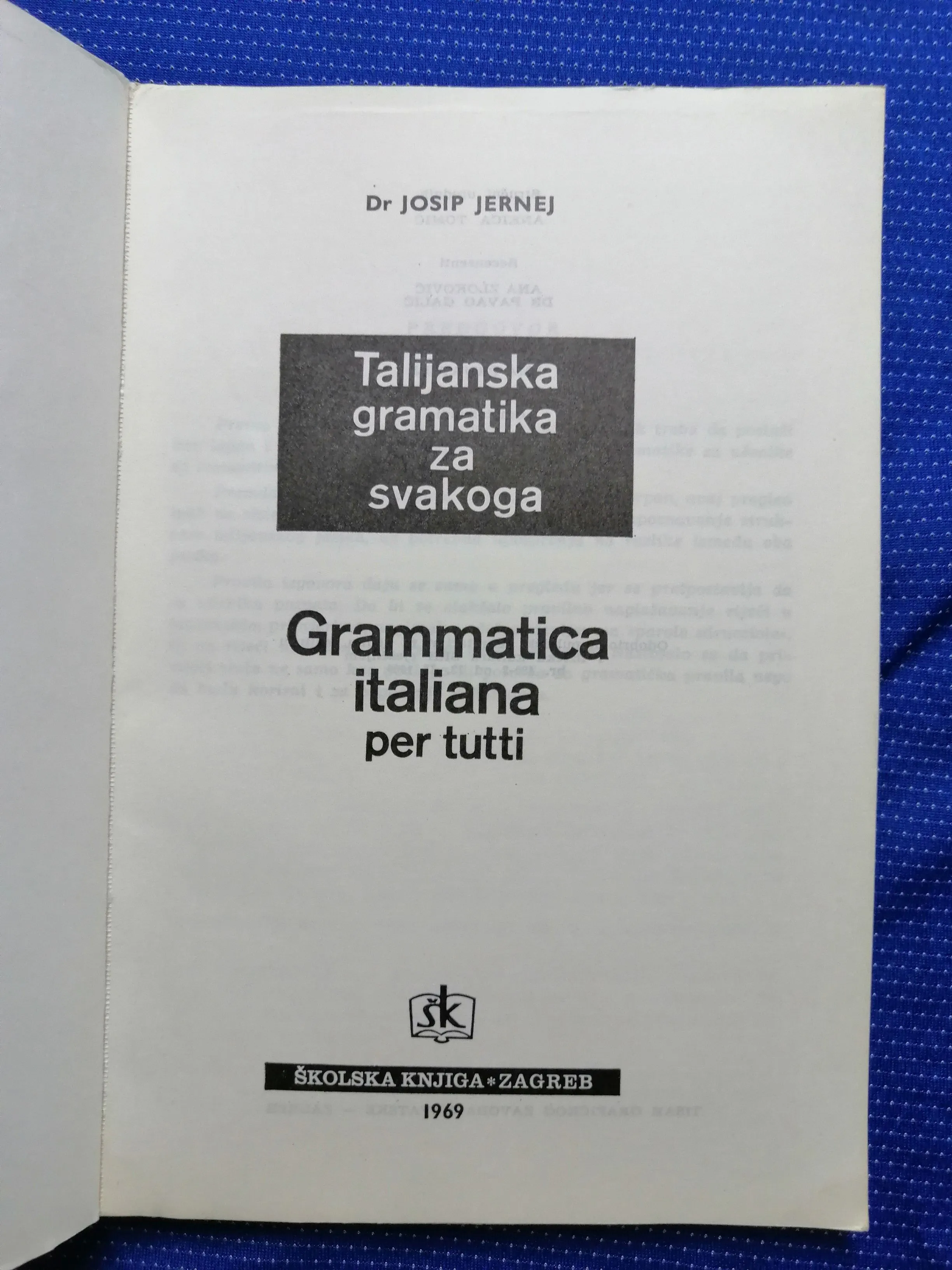 josip jernej – talijanska gramatika za svakoga [b117] - slika 2