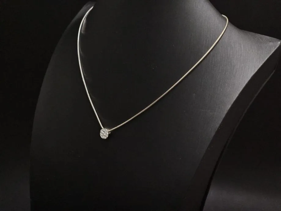 zlatni lančić s dijamantnim privjeskom 0.27ct 18k / r1, rate! - slika 2