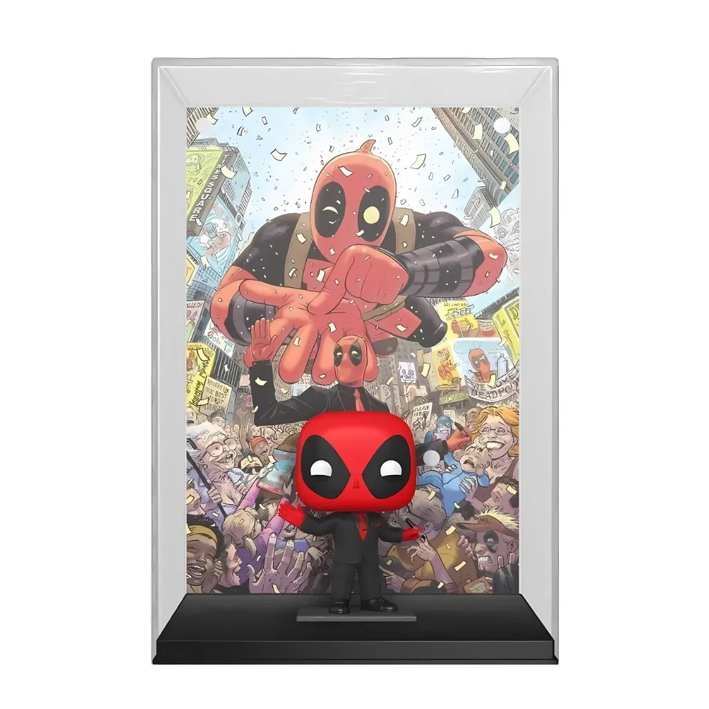 funko pop! comic cover: marvel – deadpool in black suit #46 - slika 3