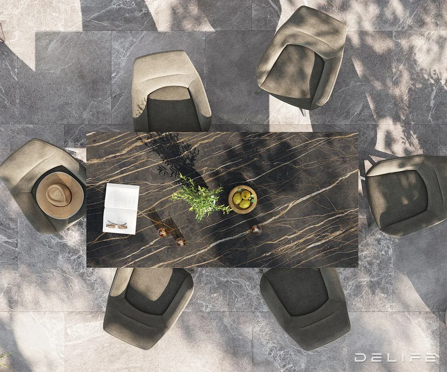 outdoor stol edge 200x100cm, materijal: keramika noir desir - slika 4