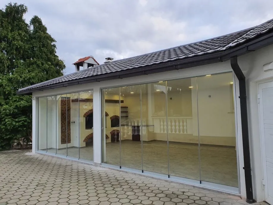 klizne staklene stijene, harmo stijene, stakleni zidovi, panoramske st - slika 10