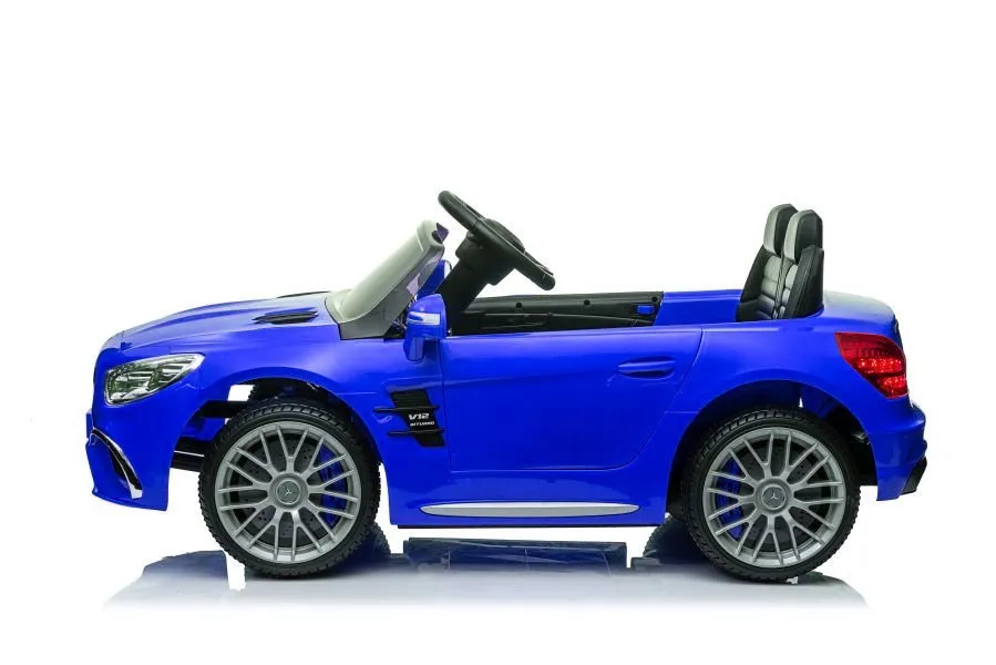 licencirani auto na akumulator mercedes sl65 s lcd - plavi/lakirani - slika 5