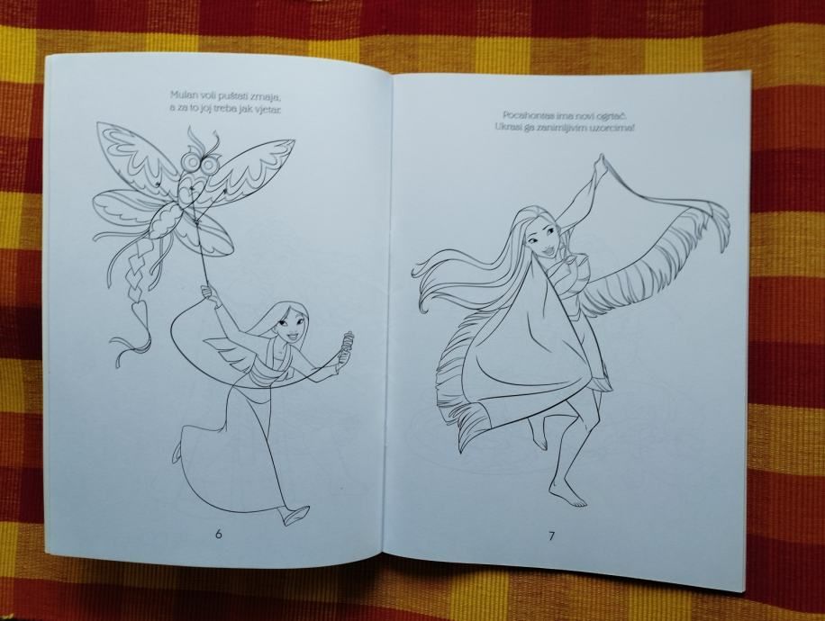 disney princeza, najdraže princeze bojanka s naljepnicama - slika 2