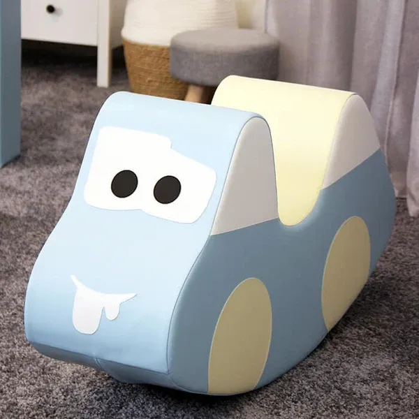 mekana igračka za vožnju - svijetloplavi automobil - slika 4