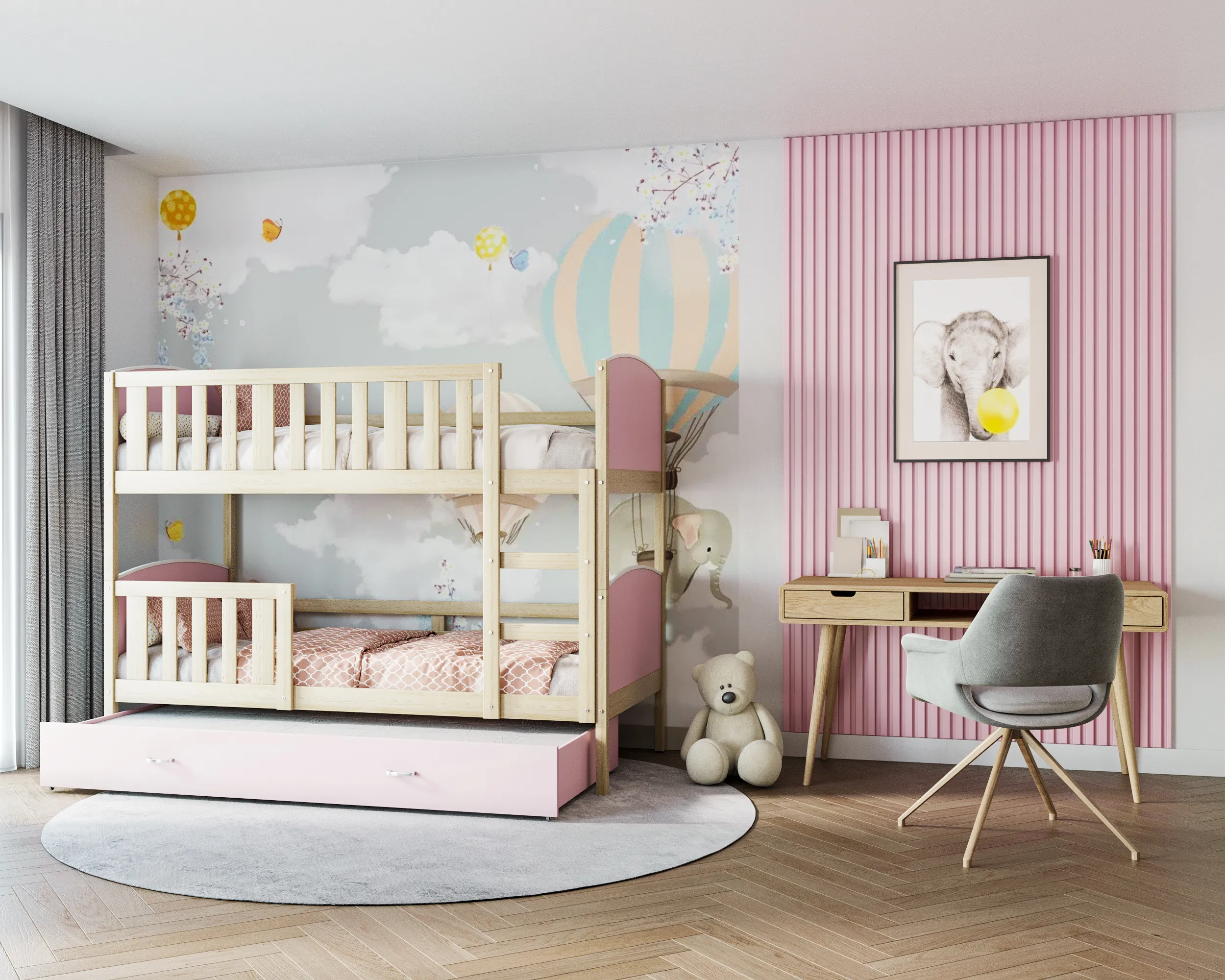 dječji krevet na kat tami 190×80 – praktični izbor za dječje sobe - slika 3