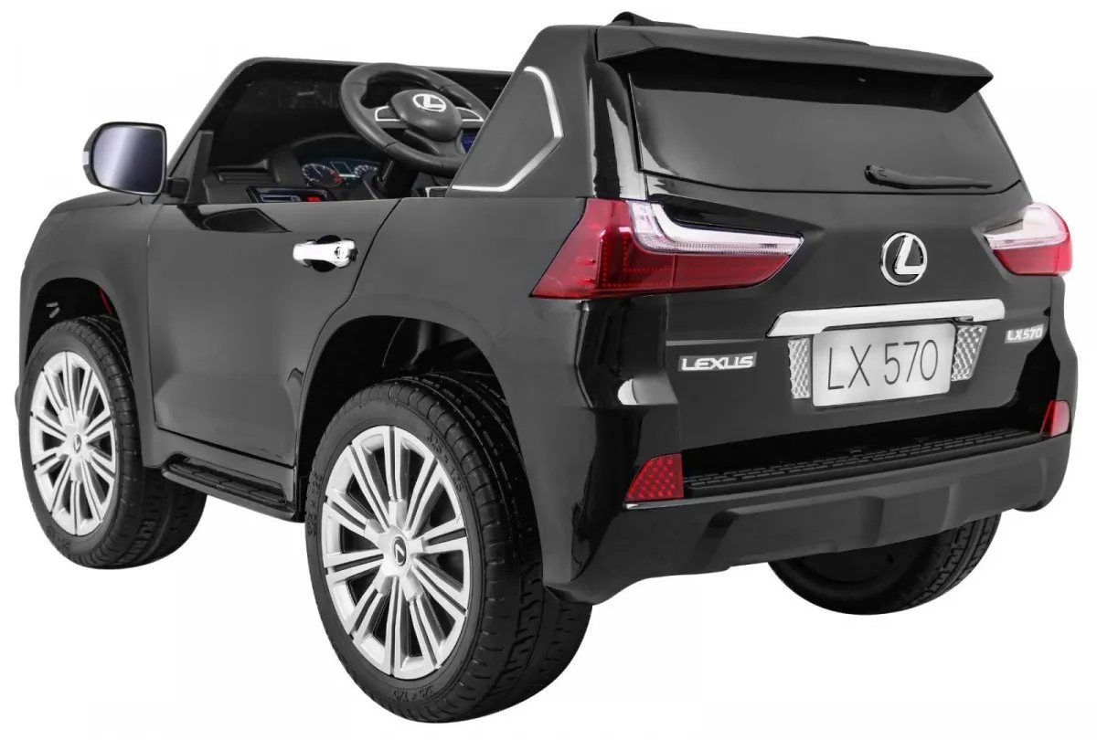 licencirani auto na akumulator lexus lx570 4x4 - dvosjed - crni - slika 5