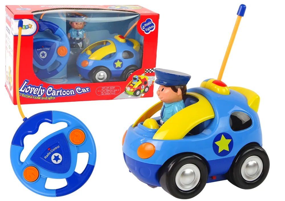 Remote control car for toddlers Police + Policeman + Remote Control - Mursko Središće